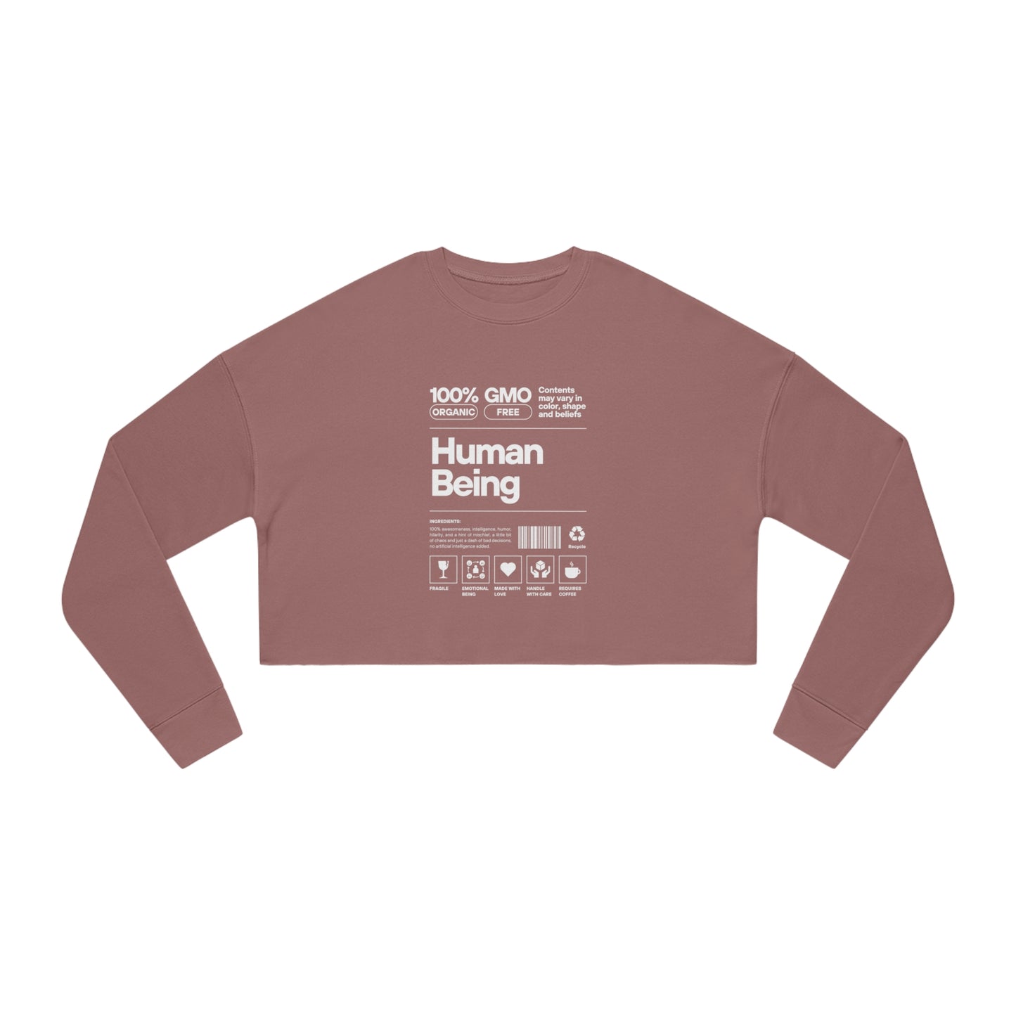 Olivia's Human Being Collection | Cropped Sweatshirt