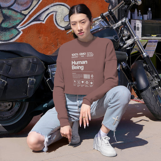 Olivia's Human Being Collection | Cropped Sweatshirt