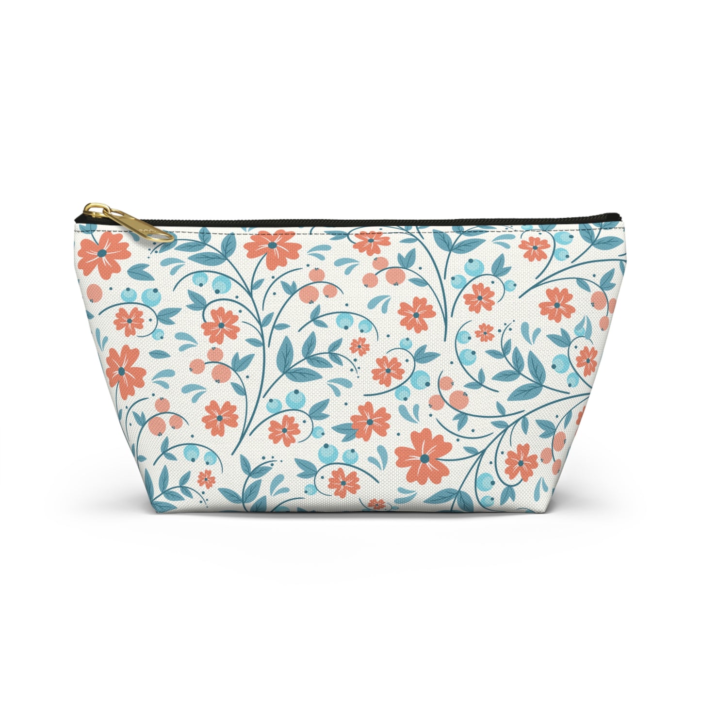 Olivia's Floral Travel Collection | Accessory Pouch with T-bottom
