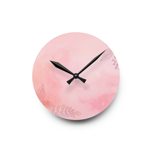 Olivia's Pinky Range | Acrylic Wall Clock