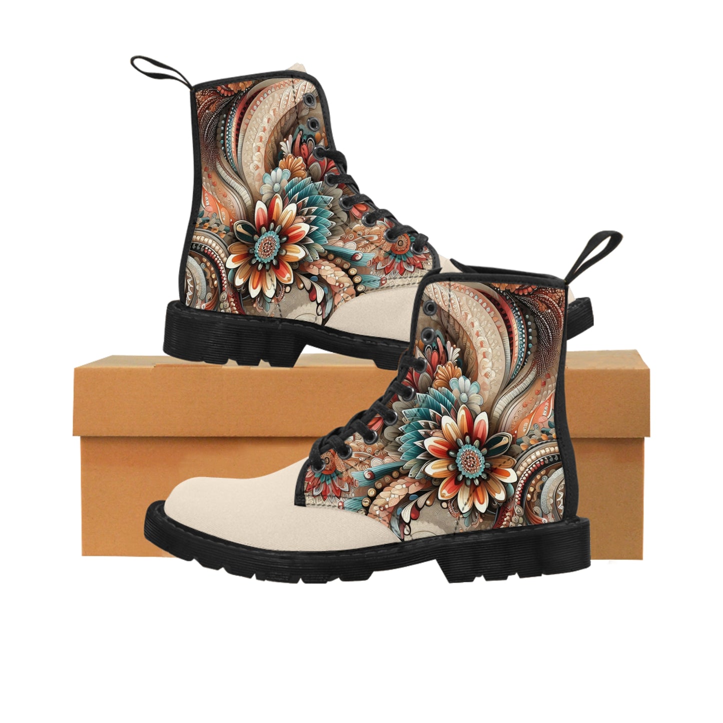 Olivia's Nude Flower Collection | Canvas Boots
