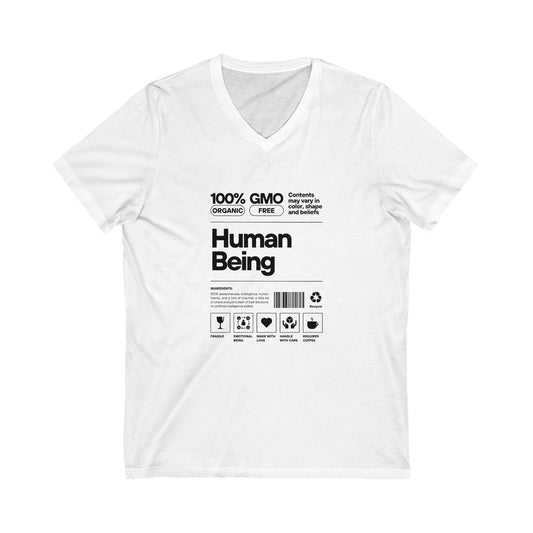 Olivia's Human Being Collection | Unisex Jersey Short Sleeve V-Neck Tee
