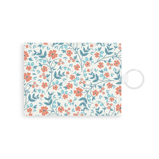 Olivia's Floral Travel Collection | Saffiano Leather Card Holder